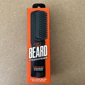 Wild Willies The Beard Straightener 2 in 1 Ionic Beard Styling Brush Open Box